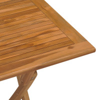 Produktbild för Hopfällbart trädgårdsbord 90x60x75 cm massiv teak