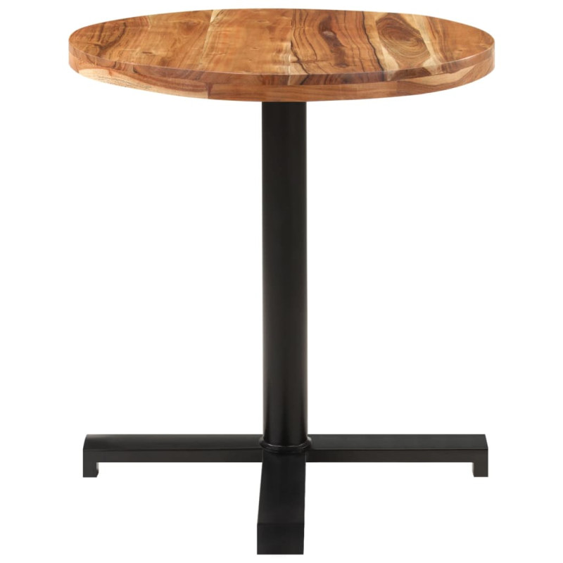 Produktbild för Cafébord runt Ø70x75 cm massivt akaciaträ