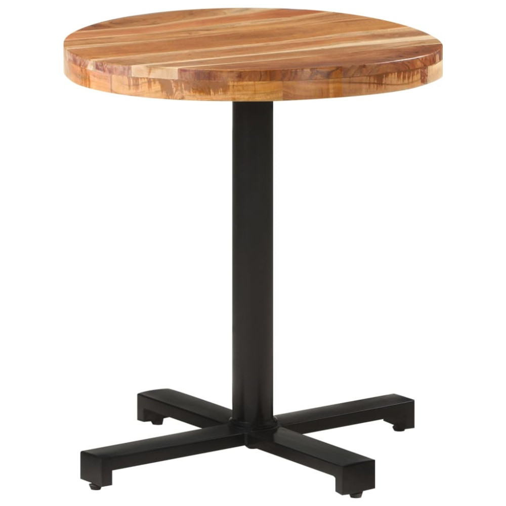 Produktbild för Cafébord runt Ø70x75 cm massivt akaciaträ