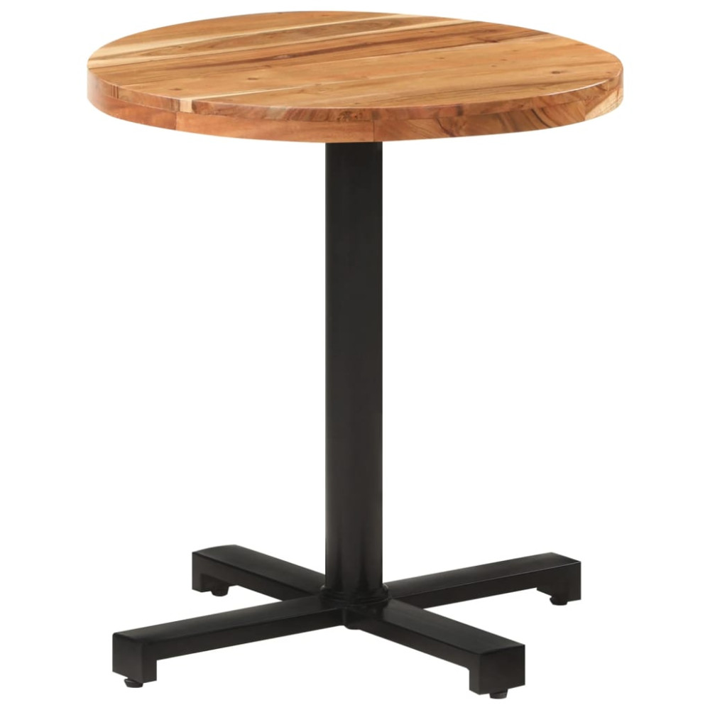 Produktbild för Cafébord runt Ø70x75 cm massivt akaciaträ