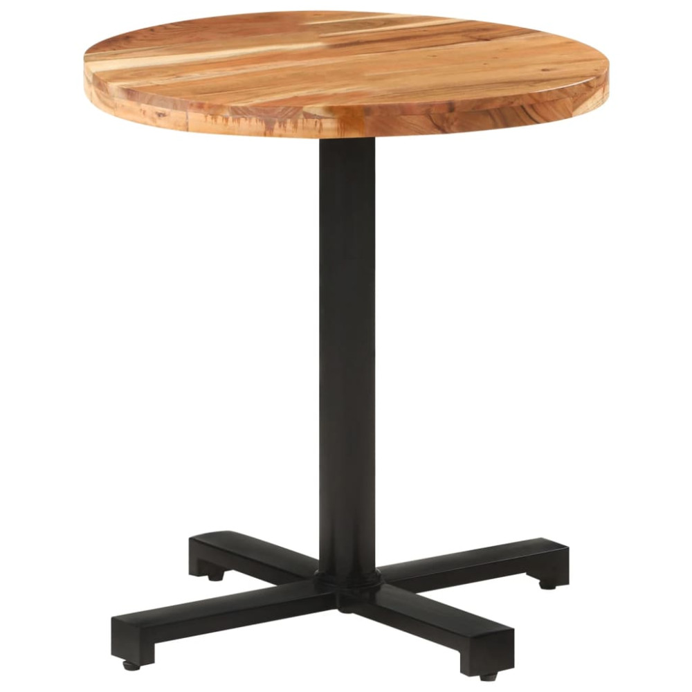 Produktbild för Cafébord runt Ø70x75 cm massivt akaciaträ