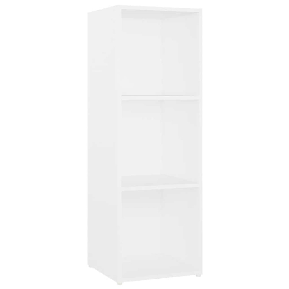 Produktbild för TV-skåp 2 st vit 107x35x37 cm konstruerat trä