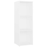 Produktbild för TV-skåp 2 st vit 107x35x37 cm konstruerat trä