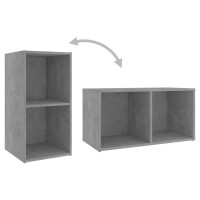 Produktbild för TV-skåp 4 st betonggrå 72x35x36,5 cm konstruerat trä