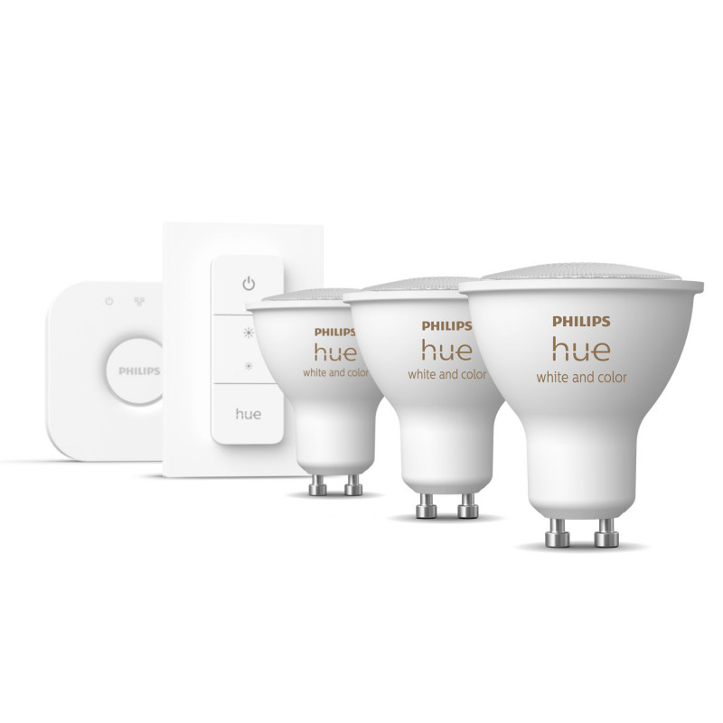 Produktbild för Hue Startkit White/Color 3 x GU10