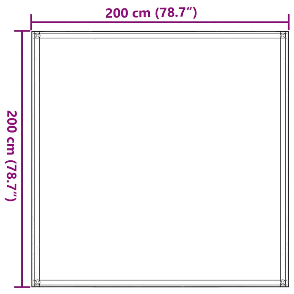 Produktbild för Tältmatta 200x200 cm antracit