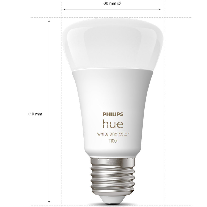 Produktbild för Hue White Color Ambiance E27 1100lm 1-pack
