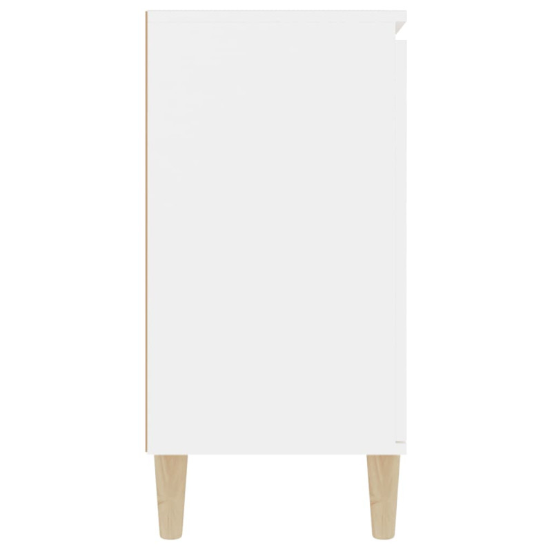 Produktbild för Skänk vit 103,5x35x70 cm spånskiva