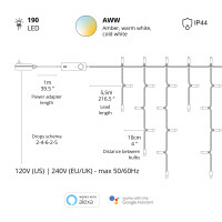 Miniatyr av produktbild för Icicle 190 AWW LEDs Gen.II IP44 Gold Edition