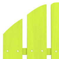 Produktbild för Adirondackstol med fotpall massivt granträ grön