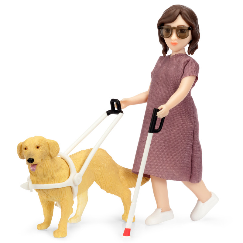 Produktbild för Docka Blindkäpp Hund