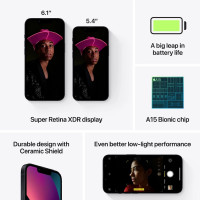 Miniatyr av produktbild för iPhone 13 512GB Midnight