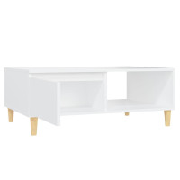 Produktbild för Soffbord vit 90x60x35 cm konstruerat trä