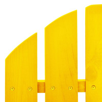 Produktbild för Gungstol adirondack massivt granträ gul
