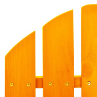 Miniatyr av produktbild för Gungstol adirondack massivt granträ orange