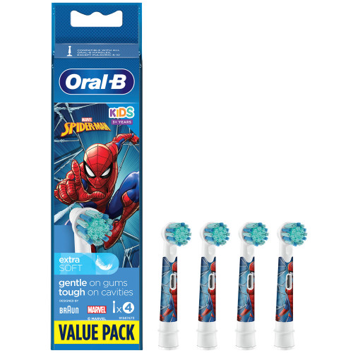 Oral B Borsthuvud Spiderman 4st