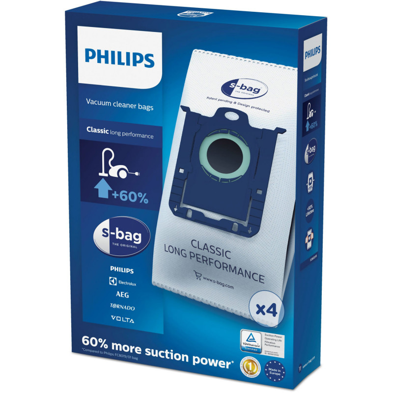 Produktbild för S-bag Dammsugare påsar Philips Orginal Nya S-bag