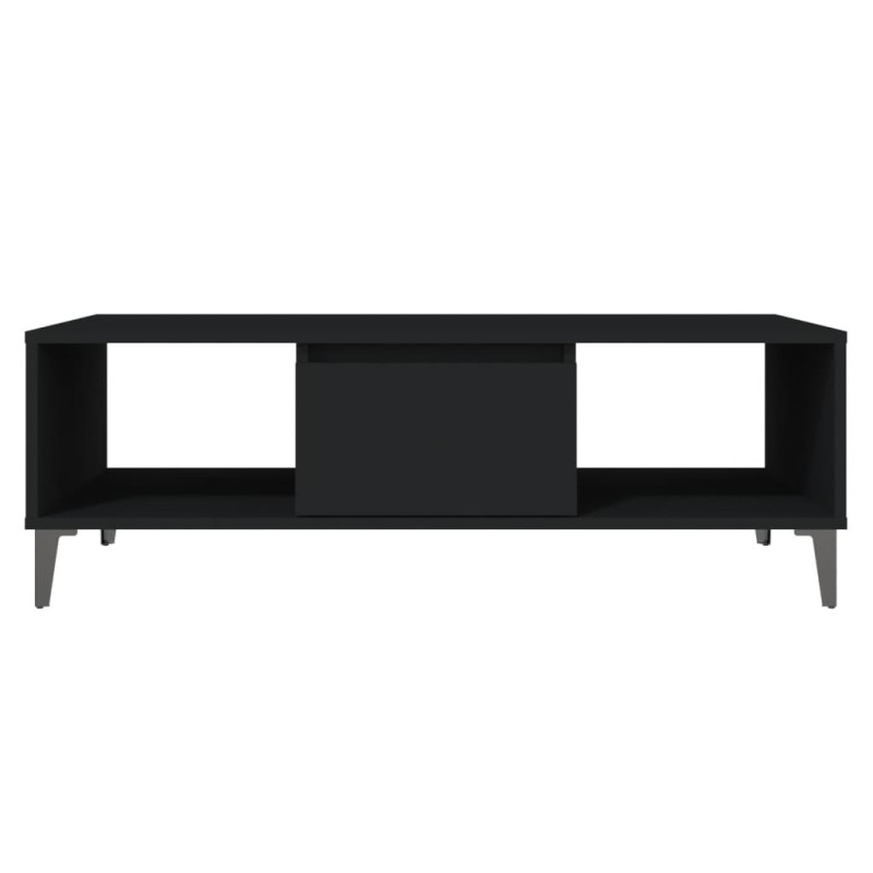 Produktbild för Soffbord svart 103,5x60x35 cm spånskiva