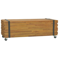 Produktbild för Soffbord 110x45x38 cm massiv teak