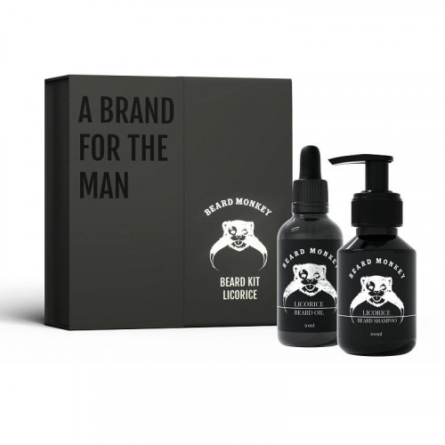 Beard Monkey Giftset Beard Monkey Beard Kit Licorice