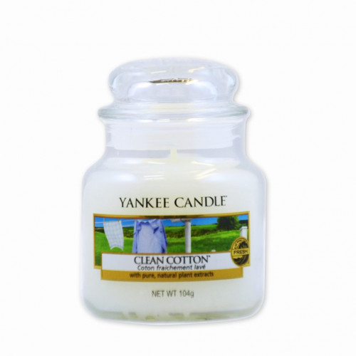 Yankee Candle Classic Small Jar Clean Cotton Candle 104g