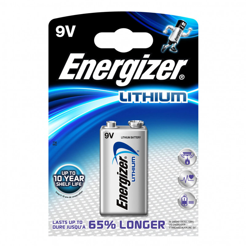 Produktbild för Batteri 9V/6LR61 Ultimate Lithium 1-pack