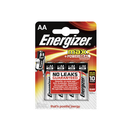 ENERGIZER Batteri AA/LR6 Max 4-pack