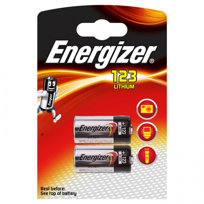 Produktbild för Batteri CR123 Lithium 2-pack