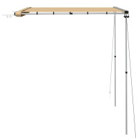Produktbild för Husvagnsmarkis 2x2x2,15 m beige