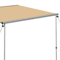 Produktbild för Husvagnsmarkis 2x2,5x2,15 m beige