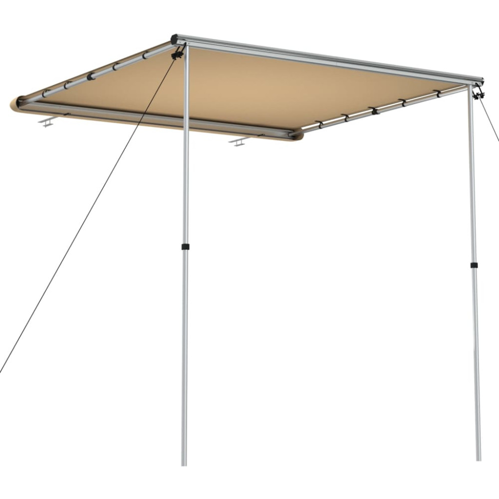 Produktbild för Husvagnsmarkis 2,4x2x2,15 m beige