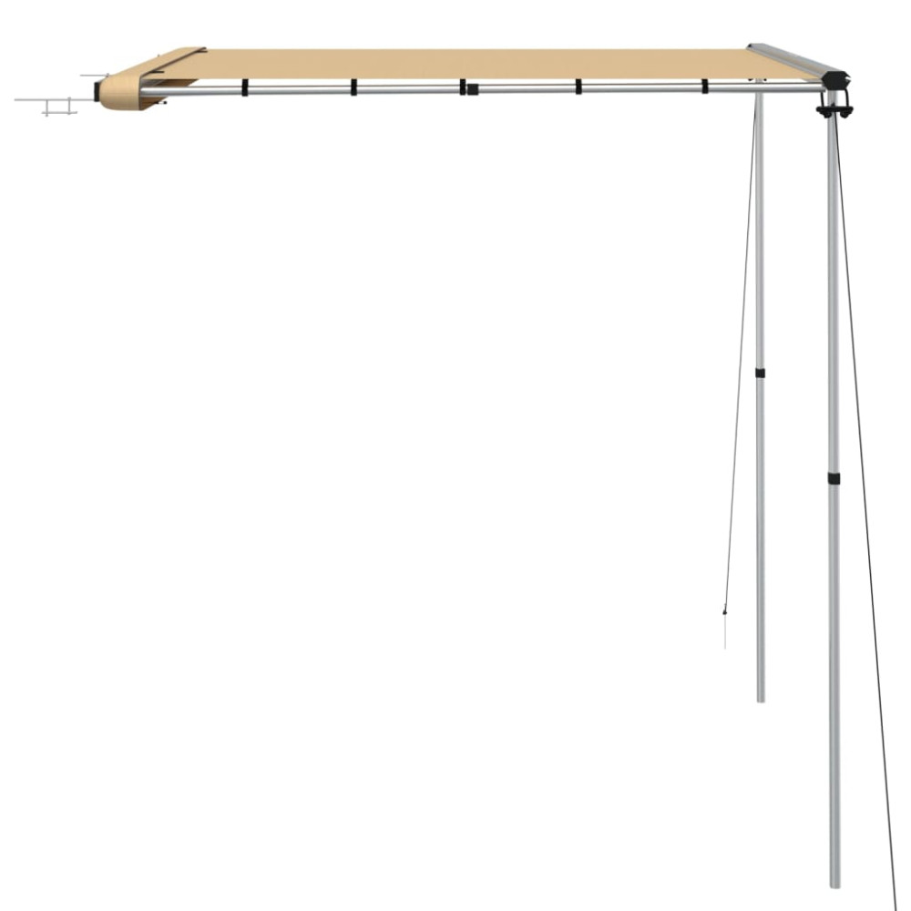 Produktbild för Husvagnsmarkis 2,4x2x2,15 m beige