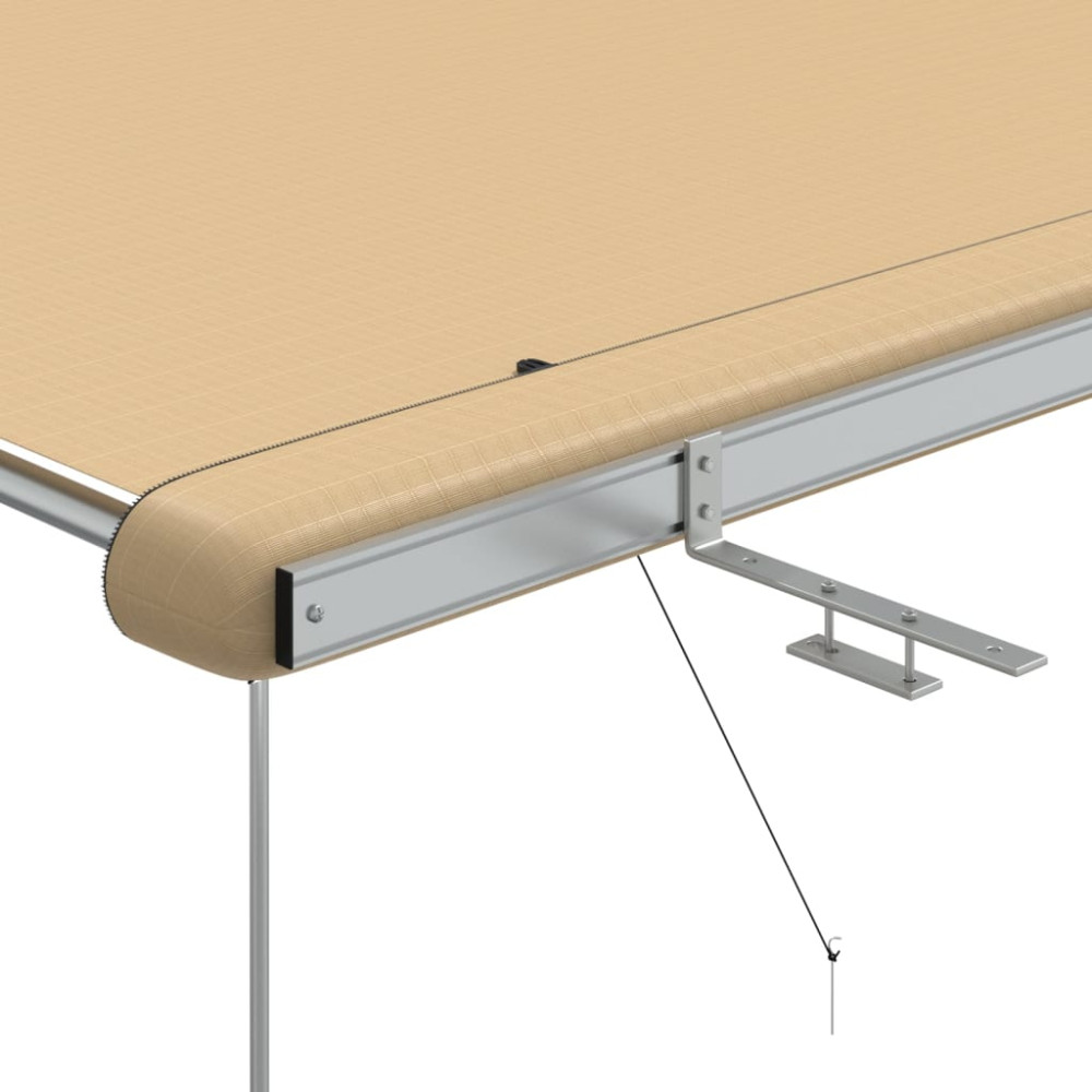 Produktbild för Husvagnsmarkis 2,4x2,5x2,15 m beige