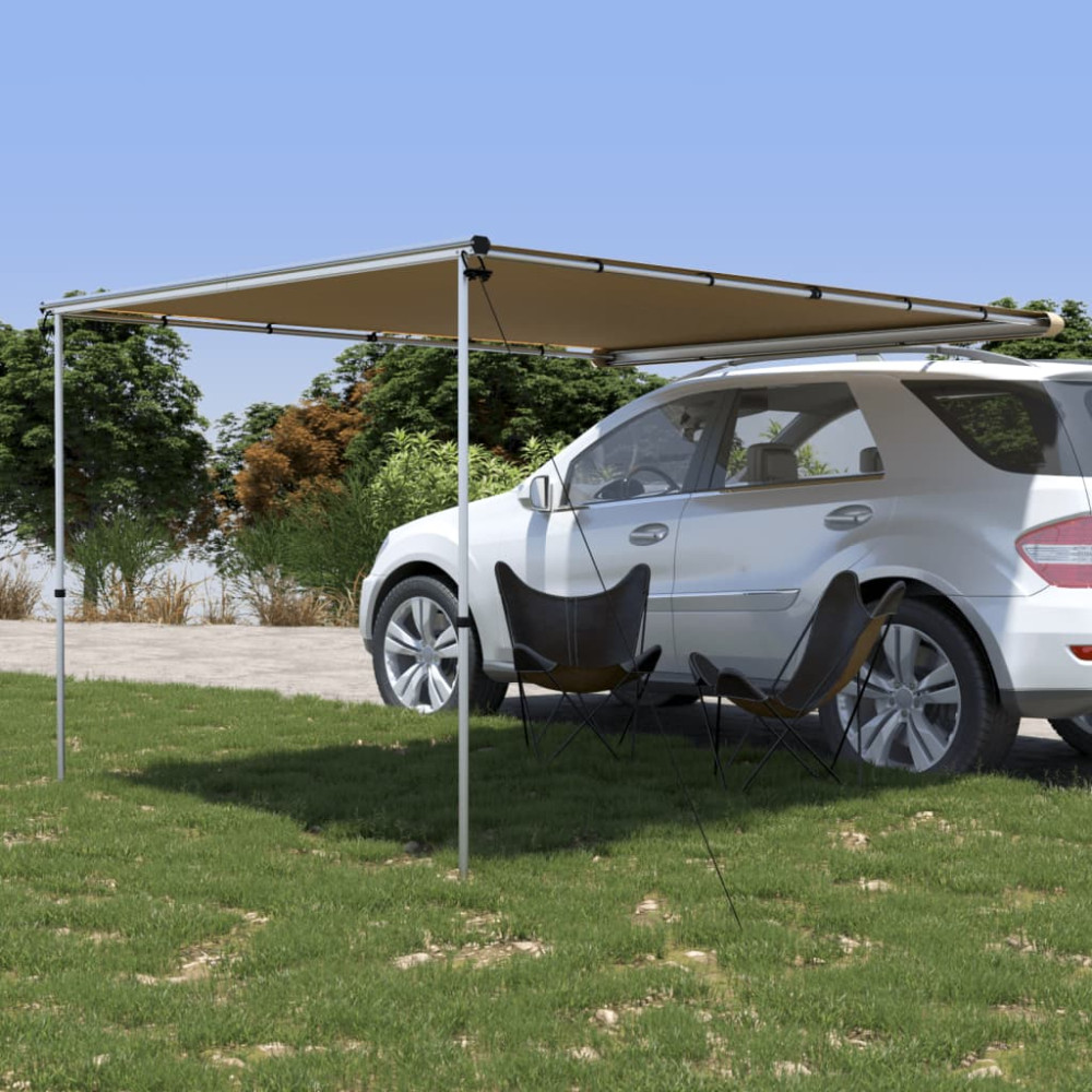 Produktbild för Husvagnsmarkis 2,4x3x2,15 m beige