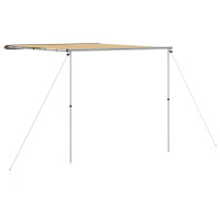 Produktbild för Husvagnsmarkis 2,4x3x2,15 m beige