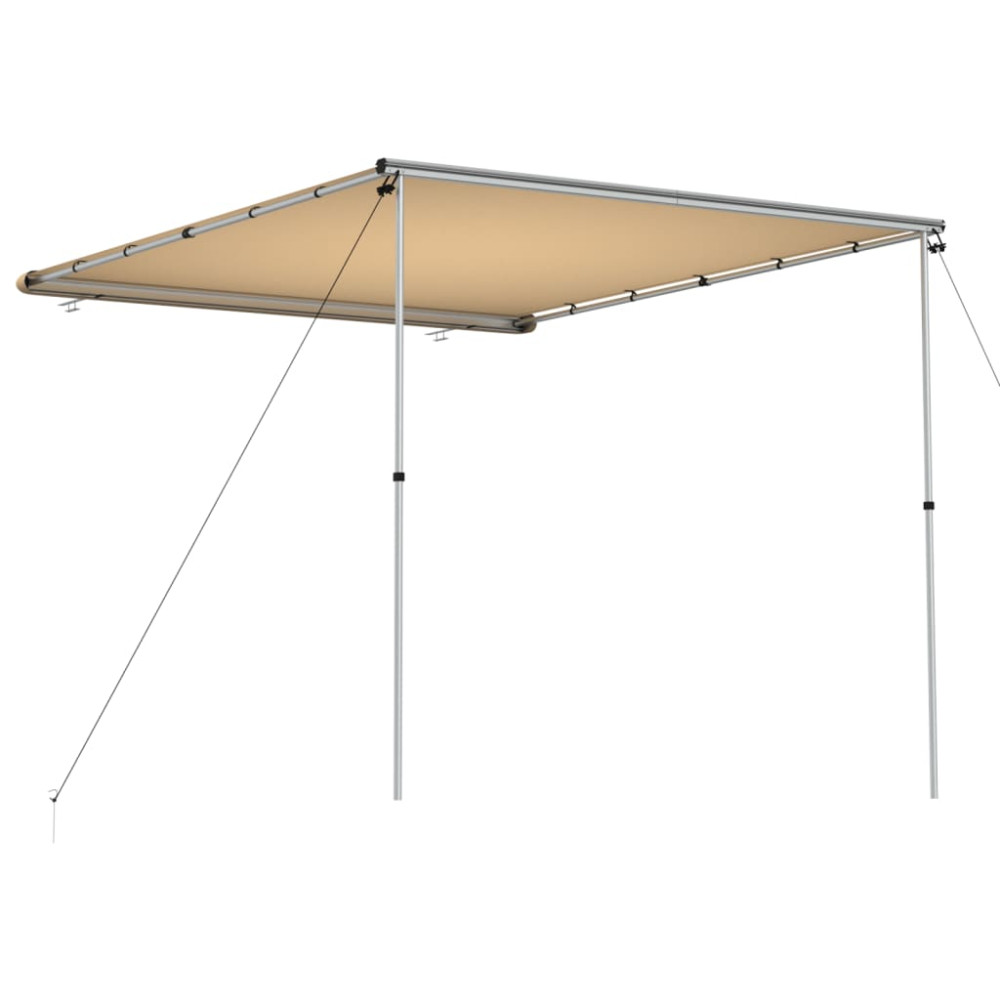 Produktbild för Husvagnsmarkis 2,4x3x2,15 m beige
