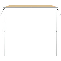 Produktbild för Husvagnsmarkis 2,4x3x2,15 m beige