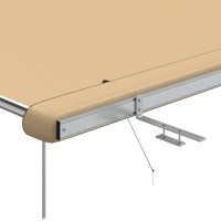 Produktbild för Husvagnsmarkis 2,4x3x2,15 m beige