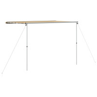 Produktbild för Husvagnsmarkis 3x2x2,15 m beige