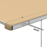 Produktbild för Husvagnsmarkis 3x2x2,15 m beige