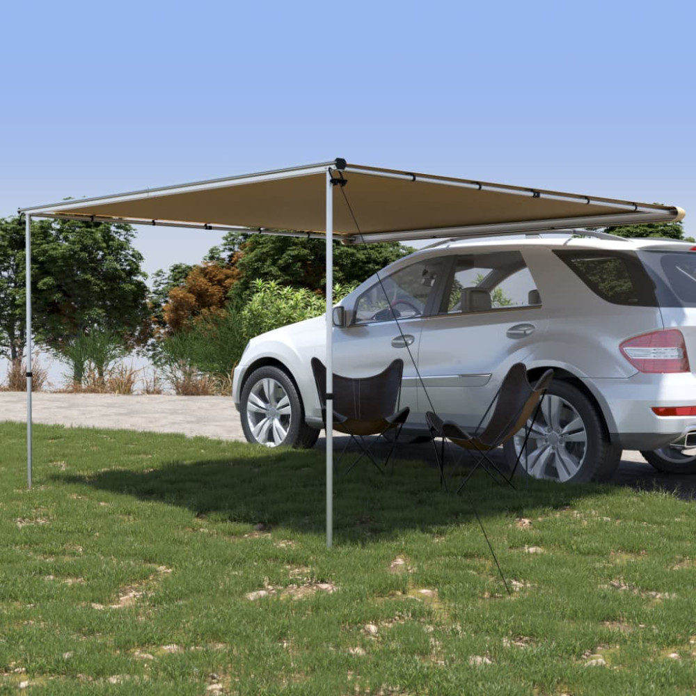 Produktbild för Husvagnsmarkis 3x3x2,15 m beige