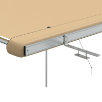 Produktbild för Husvagnsmarkis 3x3x2,15 m beige