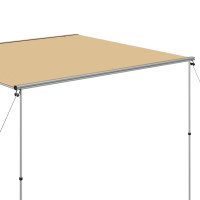 Produktbild för Husvagnsmarkis 3x3x2,15 m beige