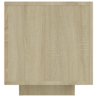 Produktbild för TV-bänk med LED-belysning sonoma-ek 160x35x40 cm