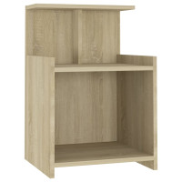 Miniatyr av produktbild för Sängbord sonoma-ek 40x35x60 cm konstruerat trä
