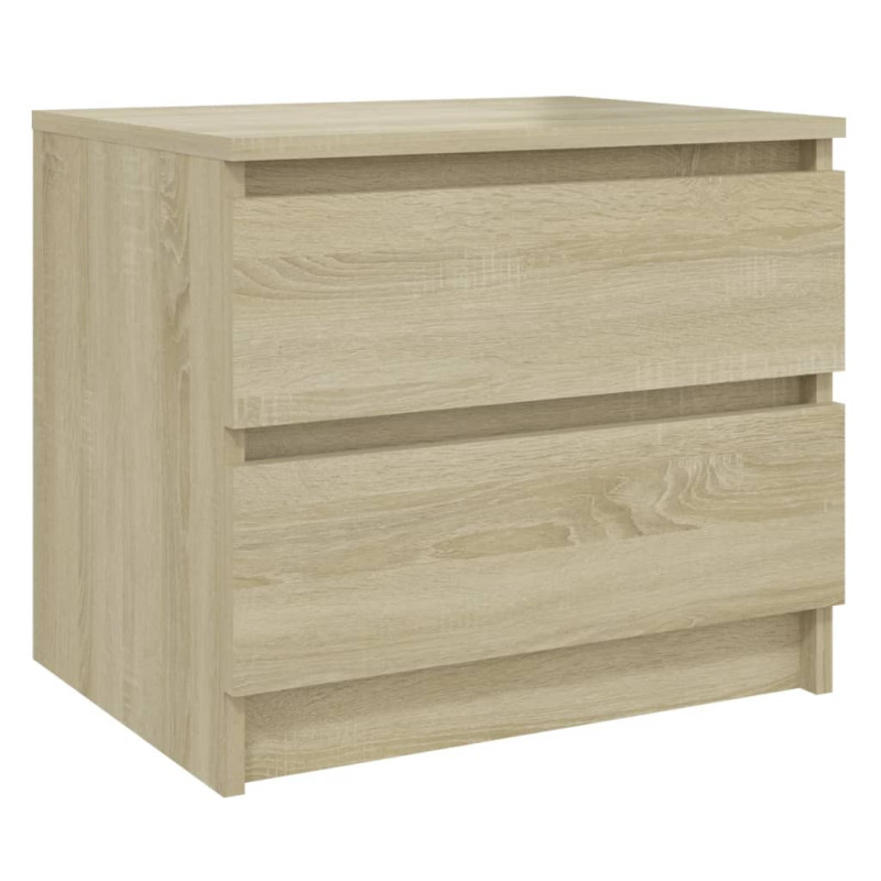 Produktbild för Sängbord sonoma-ek 50x39x43,5 cm konstruerat trä