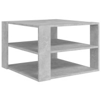 Miniatyr av produktbild för Soffbord betonggrå 60x60x40 cm konstruerat trä
