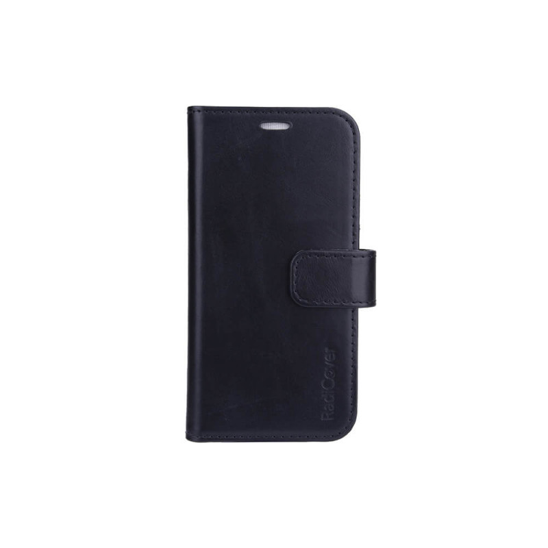 Produktbild för Strålningsskydd Mobilfodral Skinn iPhone 13 Mini 2in1 Magnetskal Svart RFID