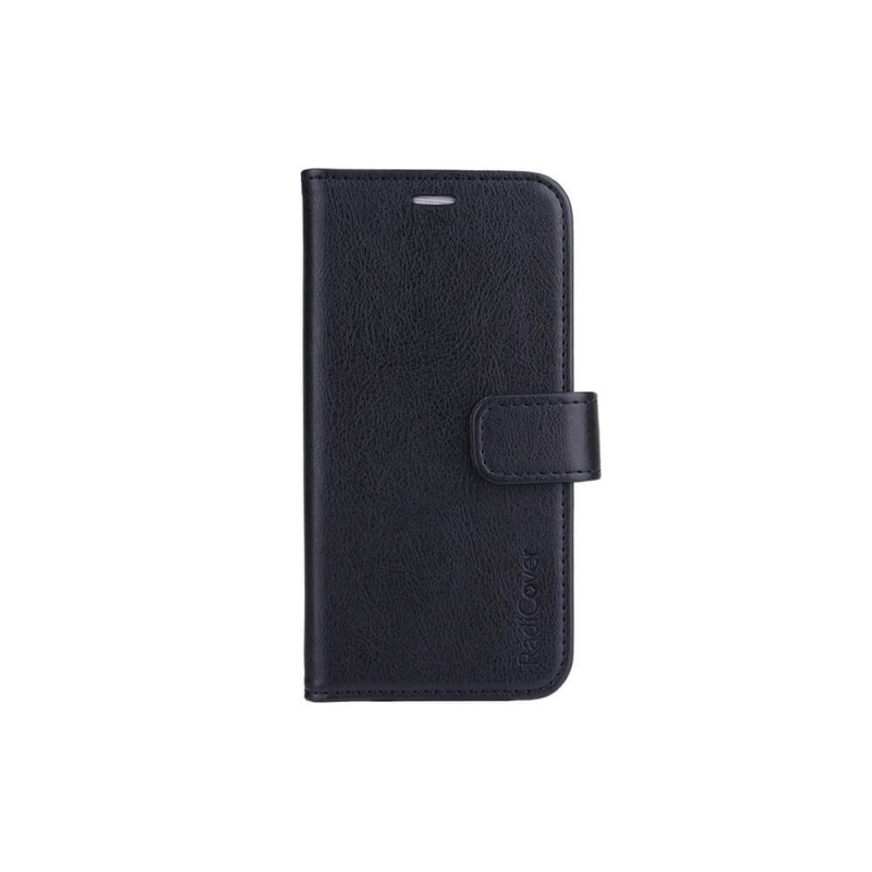 Produktbild för Strålningsskydd Mobilfodral PU iPhone 13 Mini Flipcover Svart RFID