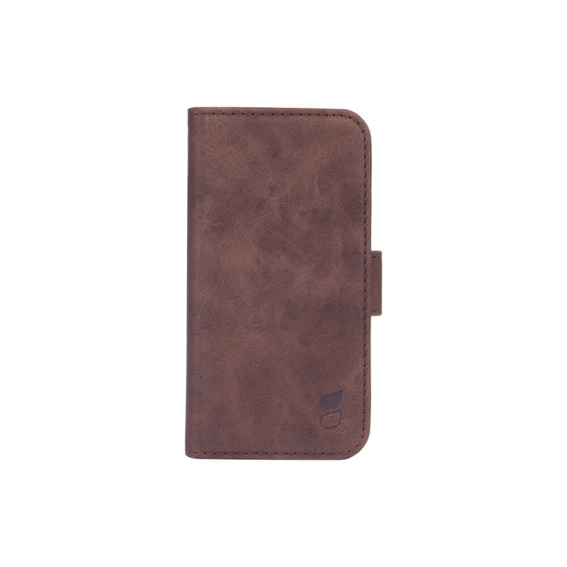Produktbild för Mobile Wallet Brown Nubuck PU iPhone 12  Mini